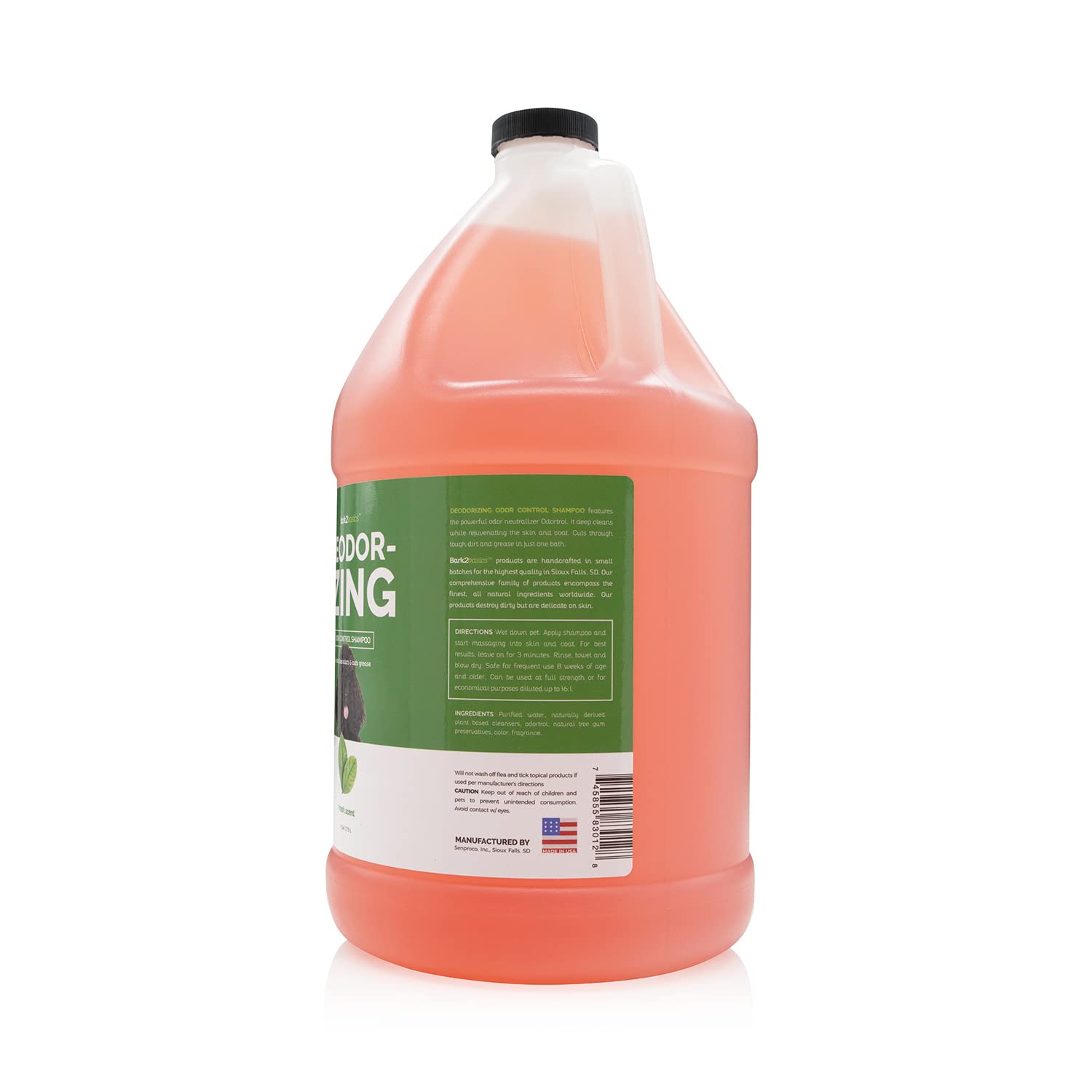 Bark2Basics deodorizing dog shampoo foamy lather demonstrates thorough cleansing