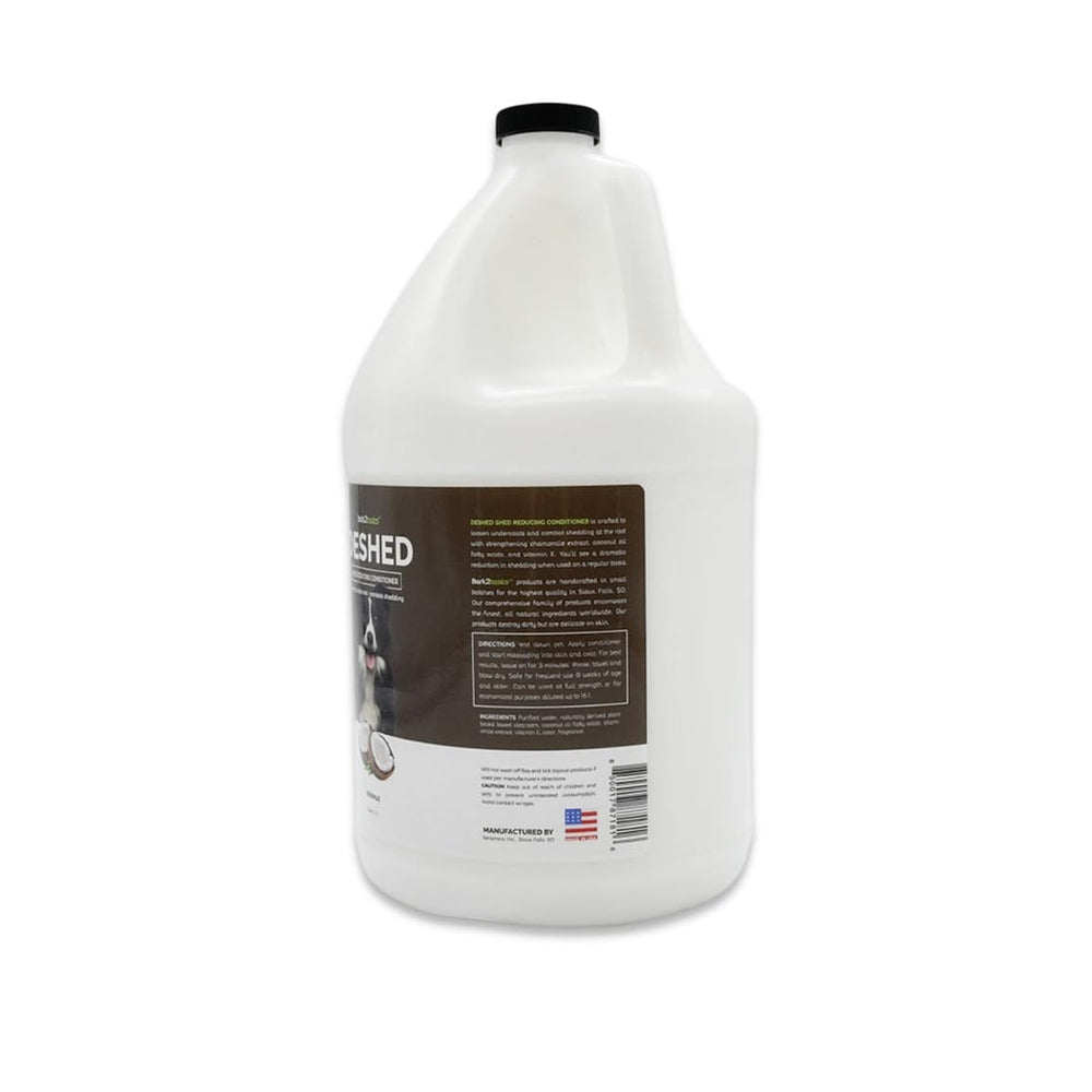 Bark2Basics DeShedding coat-moisture close-up emphasizes deep conditioning for a healthier-looking coat.