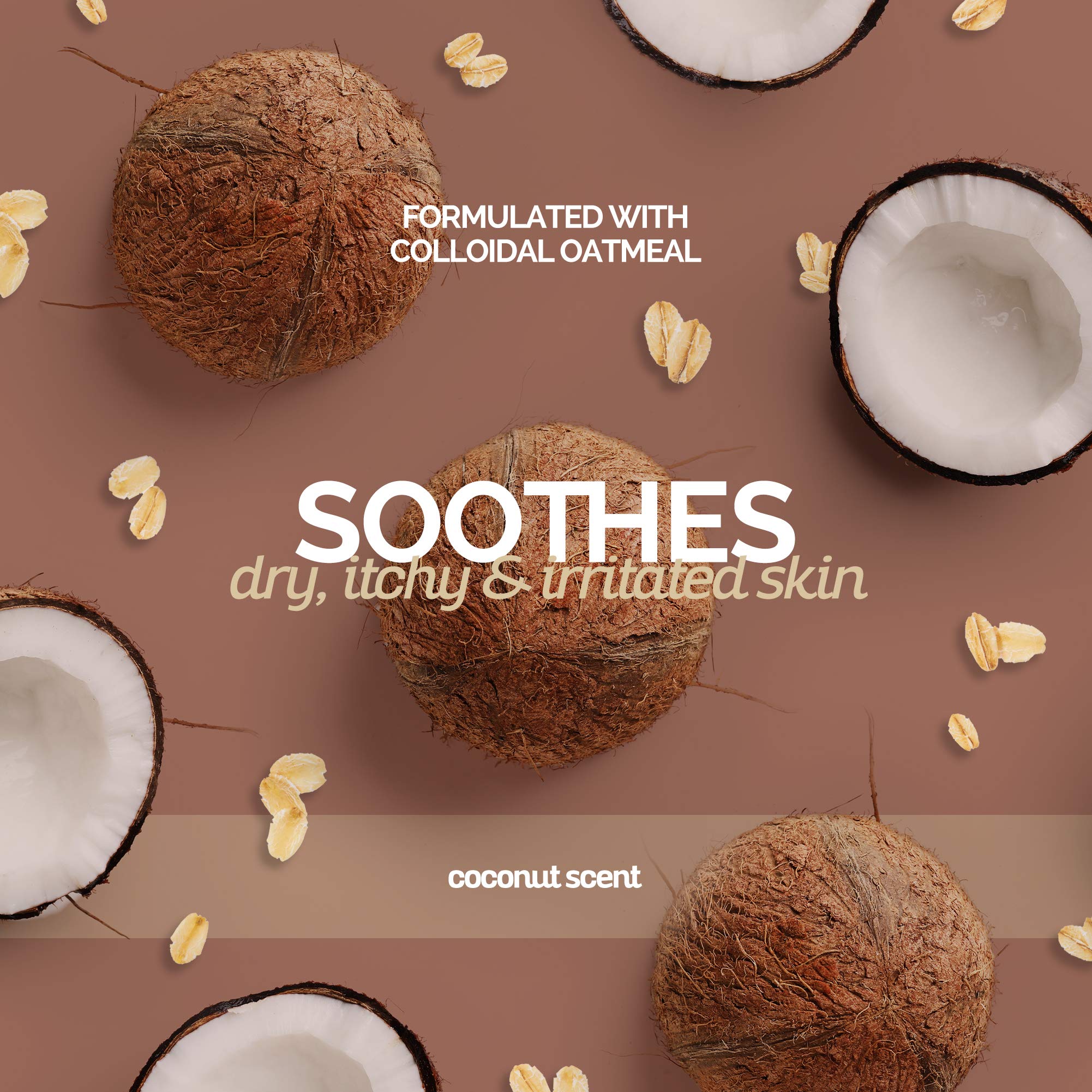 Bark2Basics oatmeal shampoo ingredients label—natural oatmeal hydrates skin.