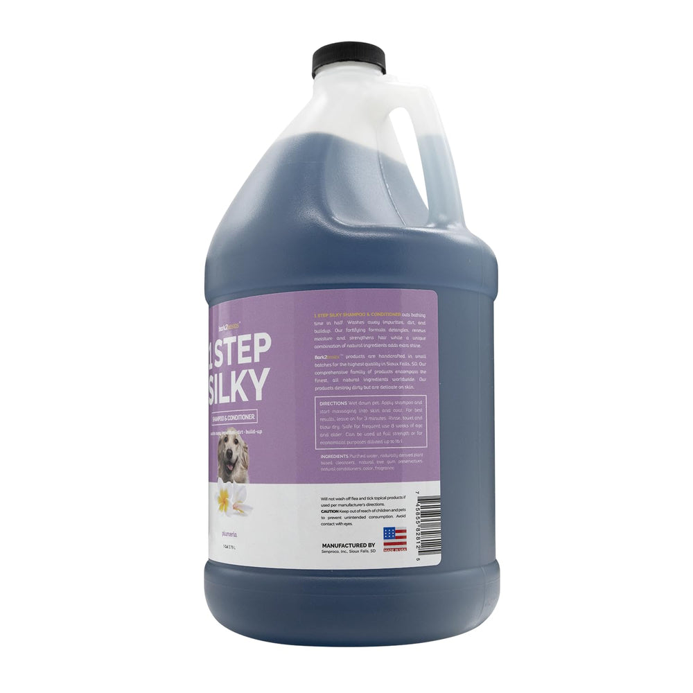 Bark2Basics two-in-one formula visual showcases convenient cleansing and conditioning benefits.