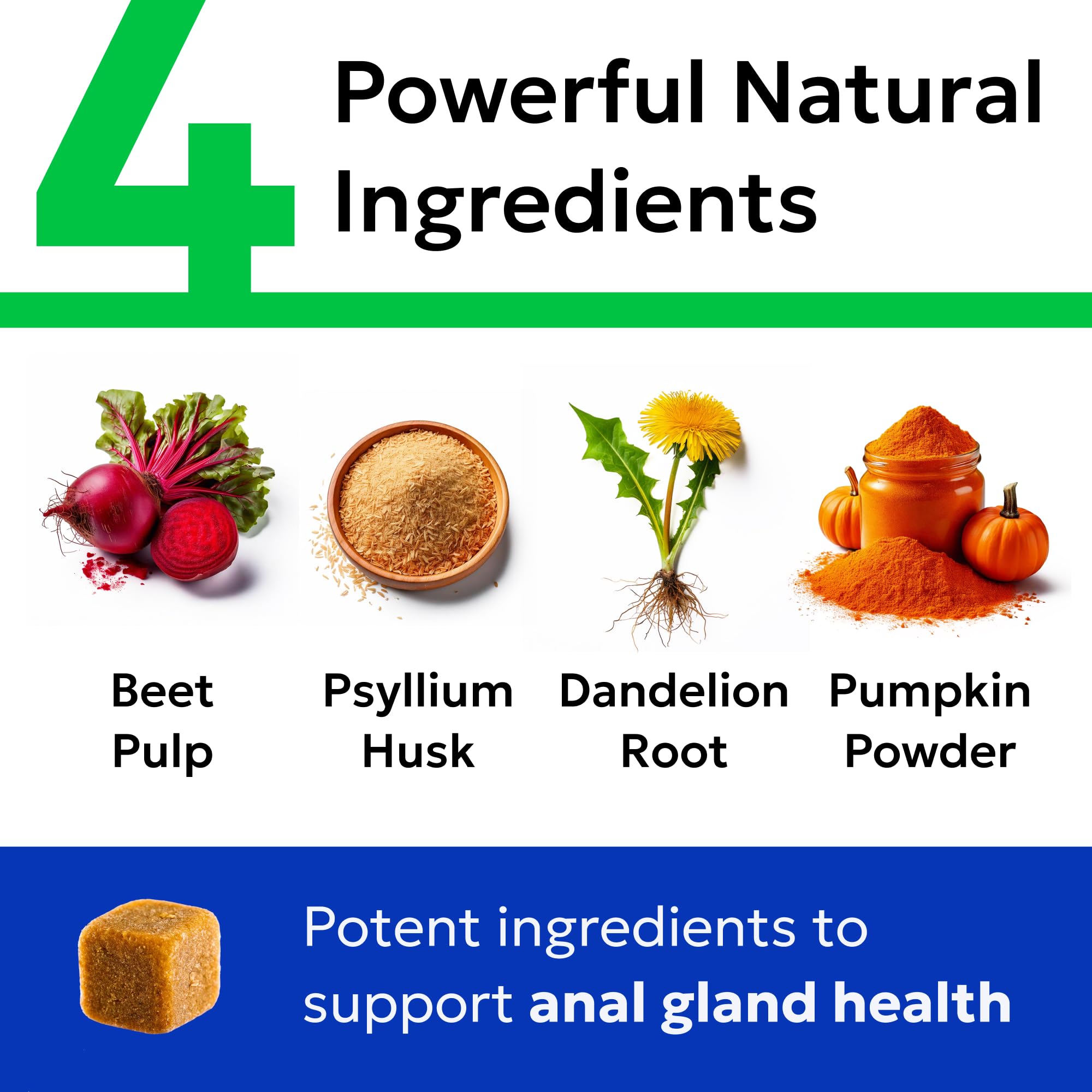 BARK&SPARK Anal Gland Treats bacon flavor draws dogs in with tasty support.