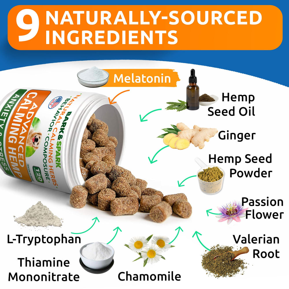 BARK&SPARK Advanced Calming Chews close-up texture appealing to picky eaters.