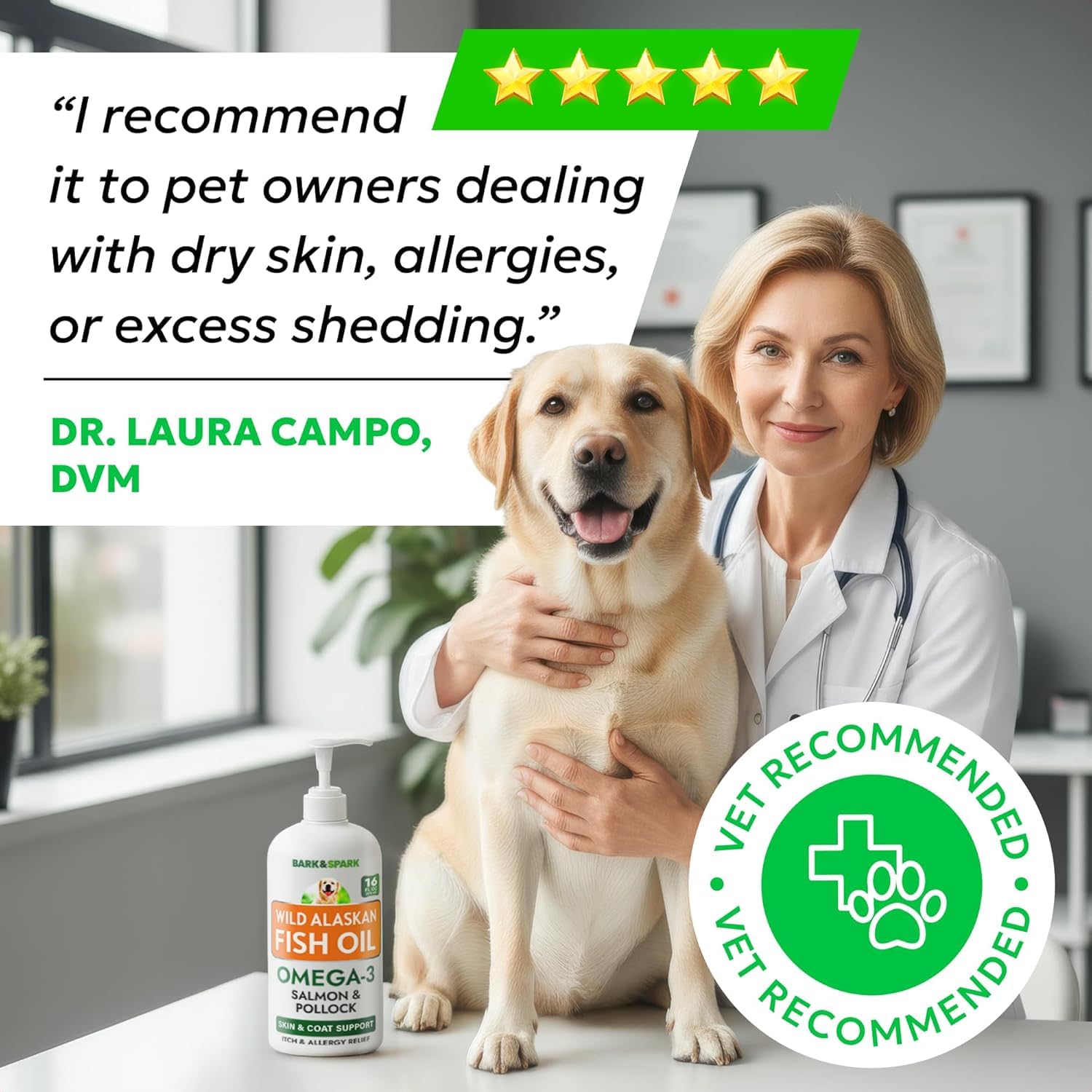 BARK&SPARK headshot-dog-healthy-skin captures a content, itching-free look.