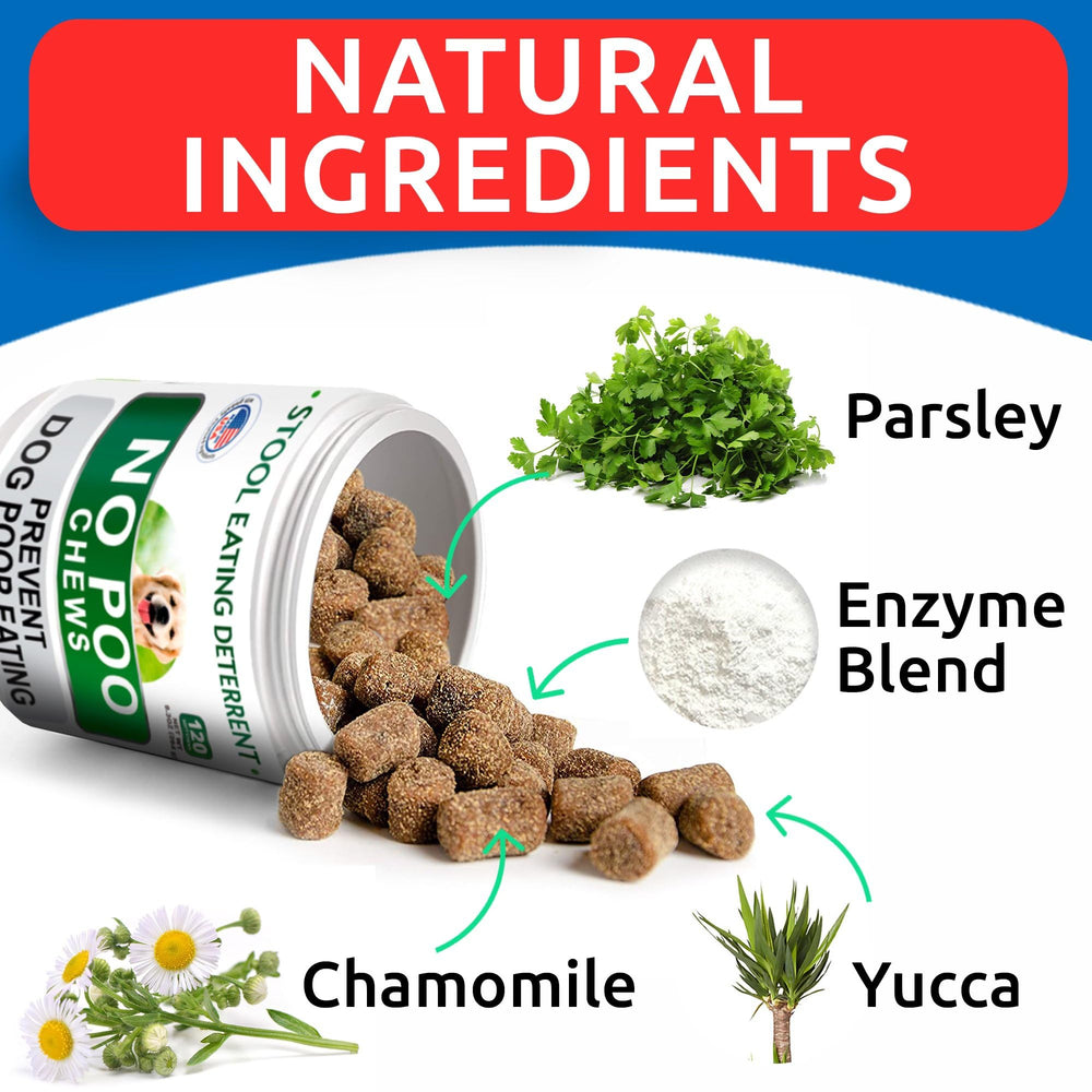 BARK&SPARK No Poo Treats enzyme-rich formula supports digestion.