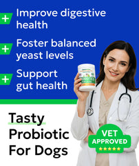 BARK&SPARK five-strain blend illustration supporting balanced gut flora