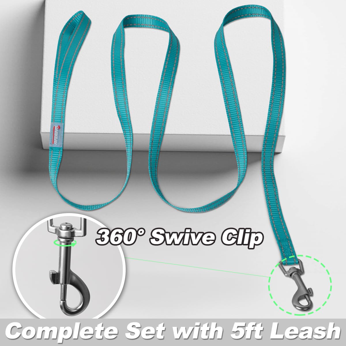 BARKBAY adjustable straps harness enables a comfortable, tailored fit