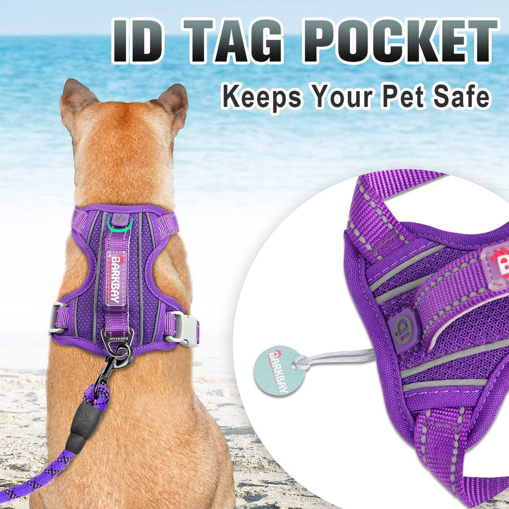 BARKBAY harness breathable air mesh keeps dogs cool on runs.