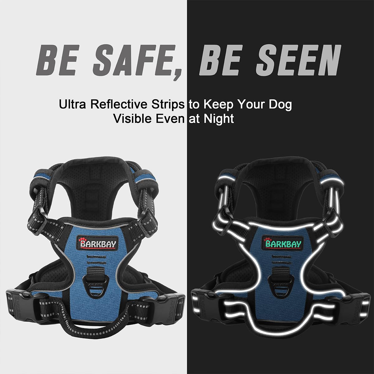 BARKBAY lightweight no rip nylon construction offers durable daily use.