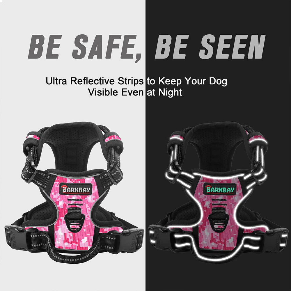 BARKBAY Top-lift handle adds quick assist and safety in crowded or steep areas