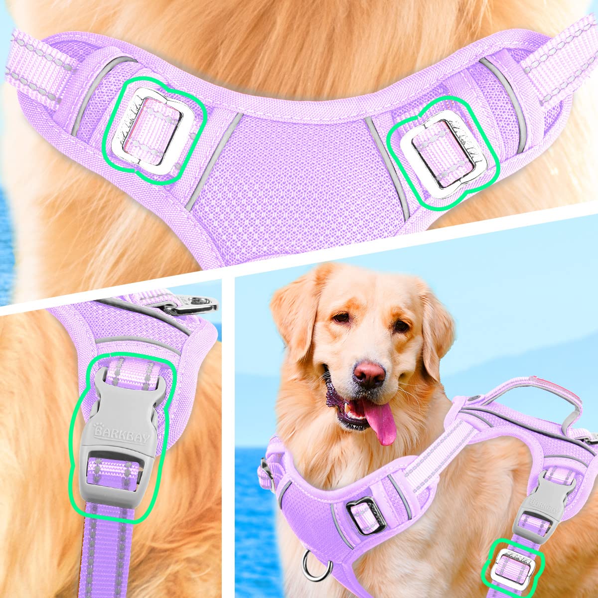 BARKBAY No Pull Harness easy-control handle for steady guidance
