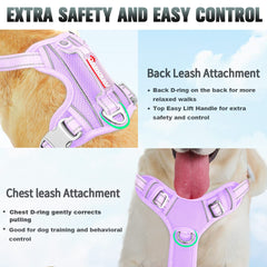 BARKBAY No Pull Harness reflective strips boost visibility at dawn and dusk