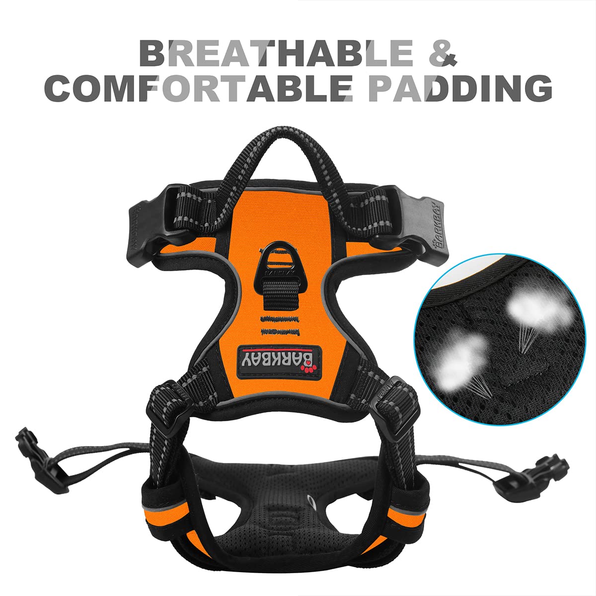 BARKBAY top lift handle adds safety and quick restraint during walks