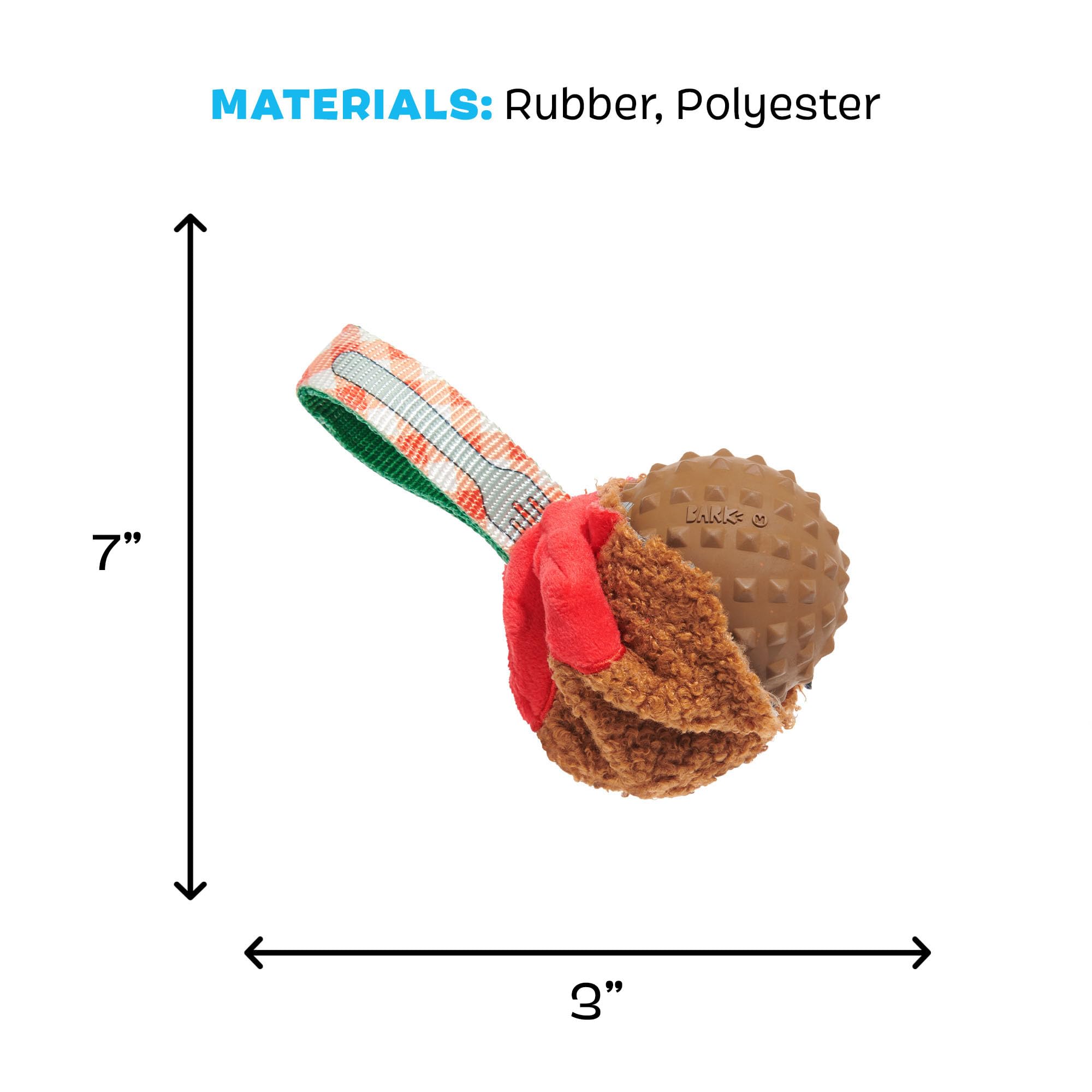BarkBox BARK A Squeaky Meat-A-Ball interior reveal shows a second toy