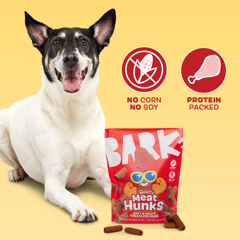 Beefy Meat Hunks de BarkBox: para juegos y premios durante la sesión de entrenamiento