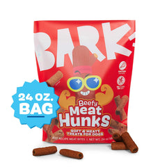 Beefy Meat Hunks de BarkBox: trozos tiernos para masticar, ideal para entrenamiento