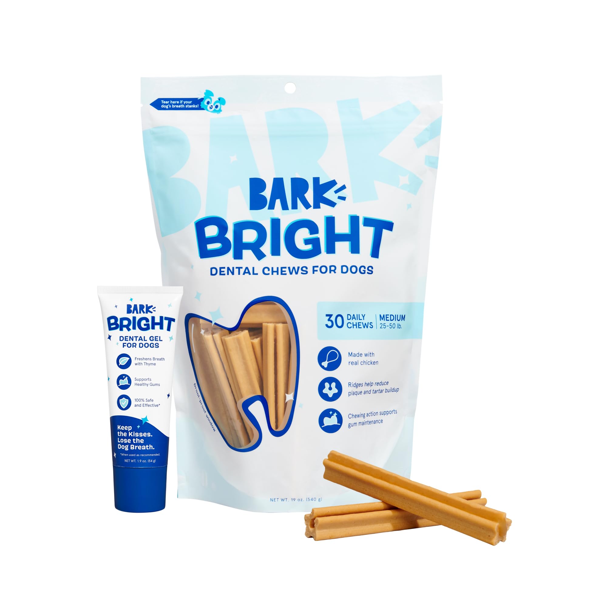 BarkBox Bright packaging for medium dogs enables easy daily oral care