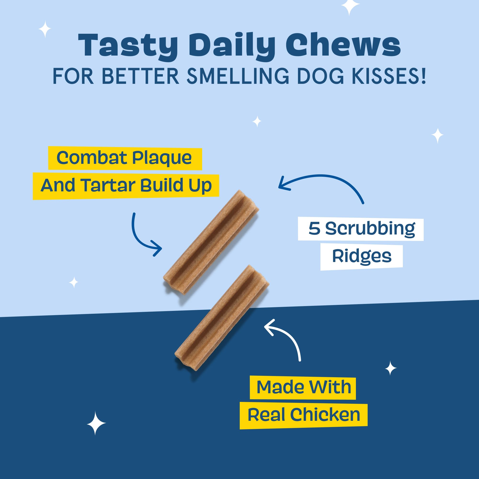 Barkbox Bright dental sticks ridges close-up highlighting gum-massage action