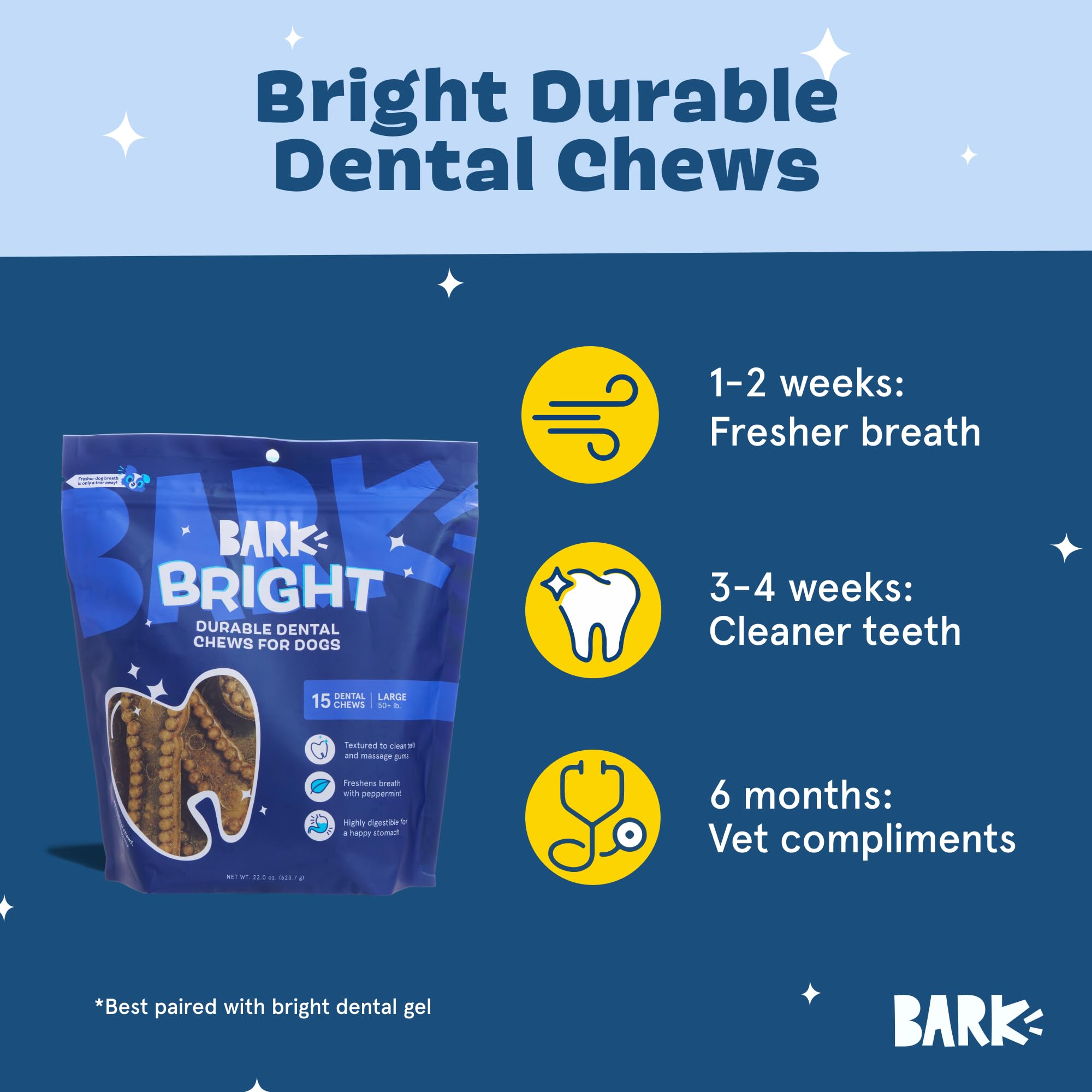 BarkBox Bright durable chews designed for tough chewers in large breeds