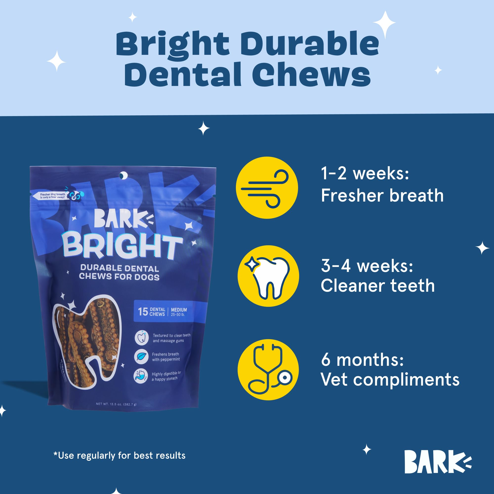 Barkbox Bright chew sticks designed for tough chewers.