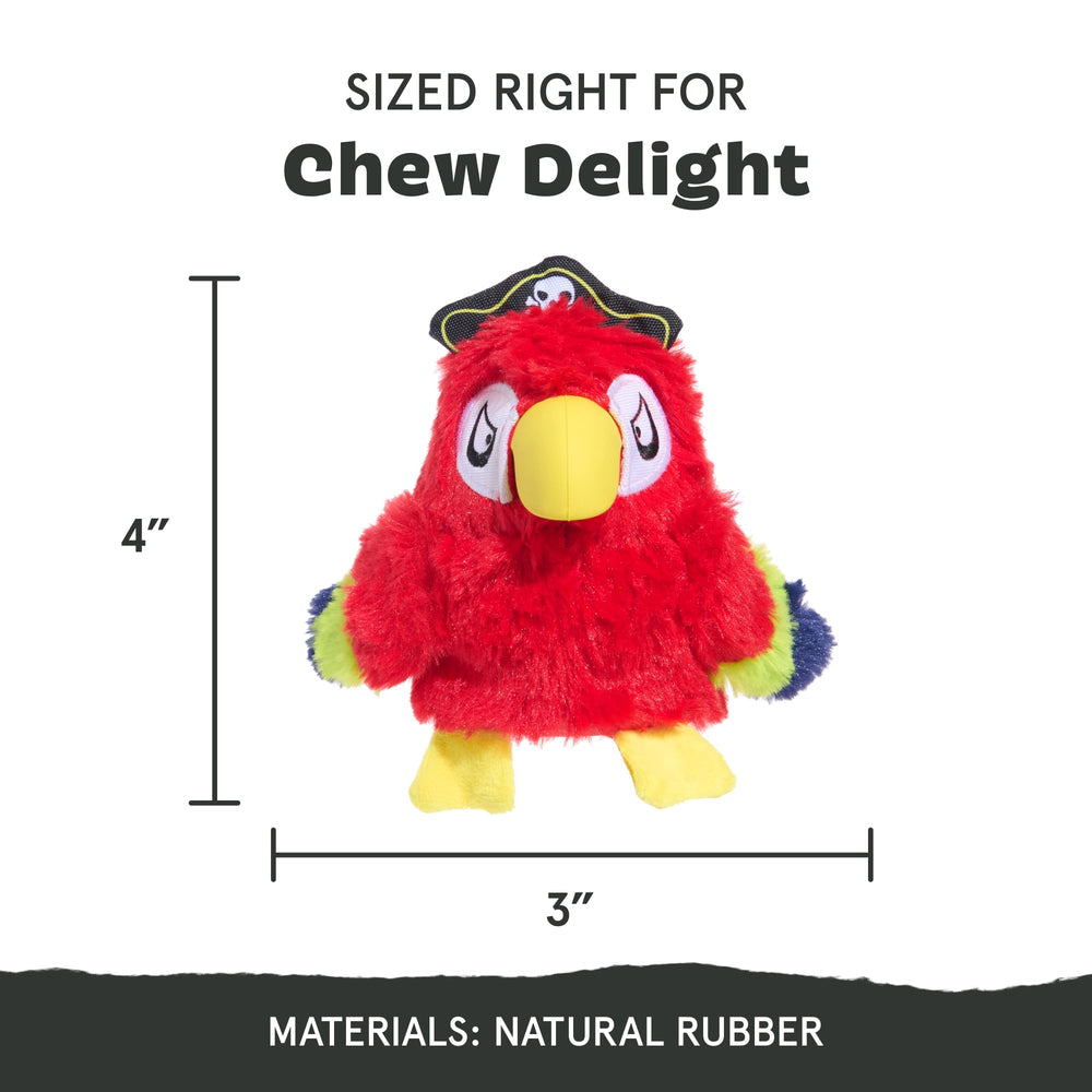 BarkBox Captain Parrot toy — teeter-tottering motion to boost engagement.