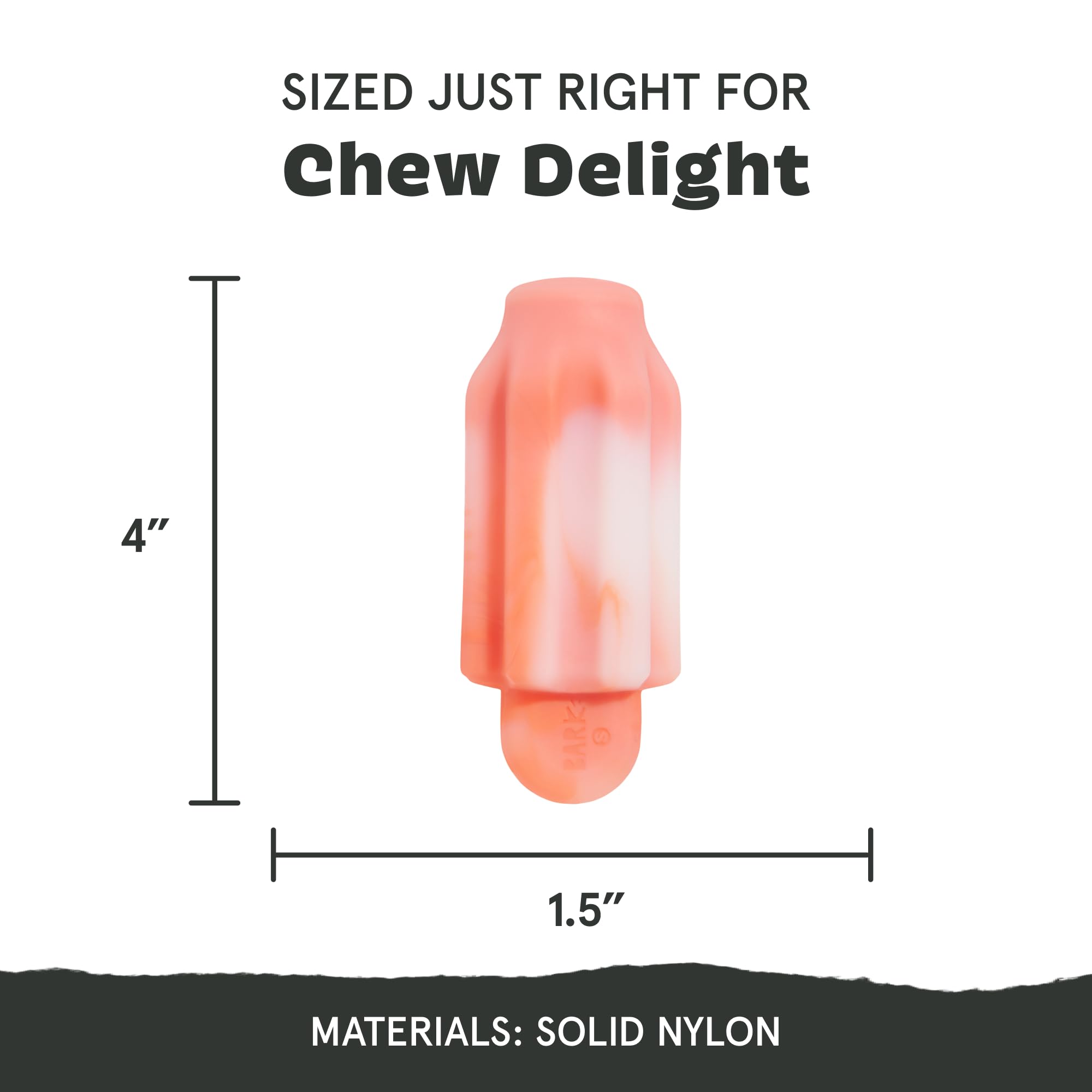 BarkBox Cherry Blasto Pop textured gnaw surface ideal for puppy teething and satisfying chews