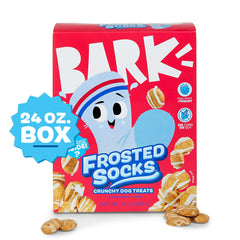 Barkbox Frosted Socks real-fruit-berries: natural flavor and aroma for joyful snacking.