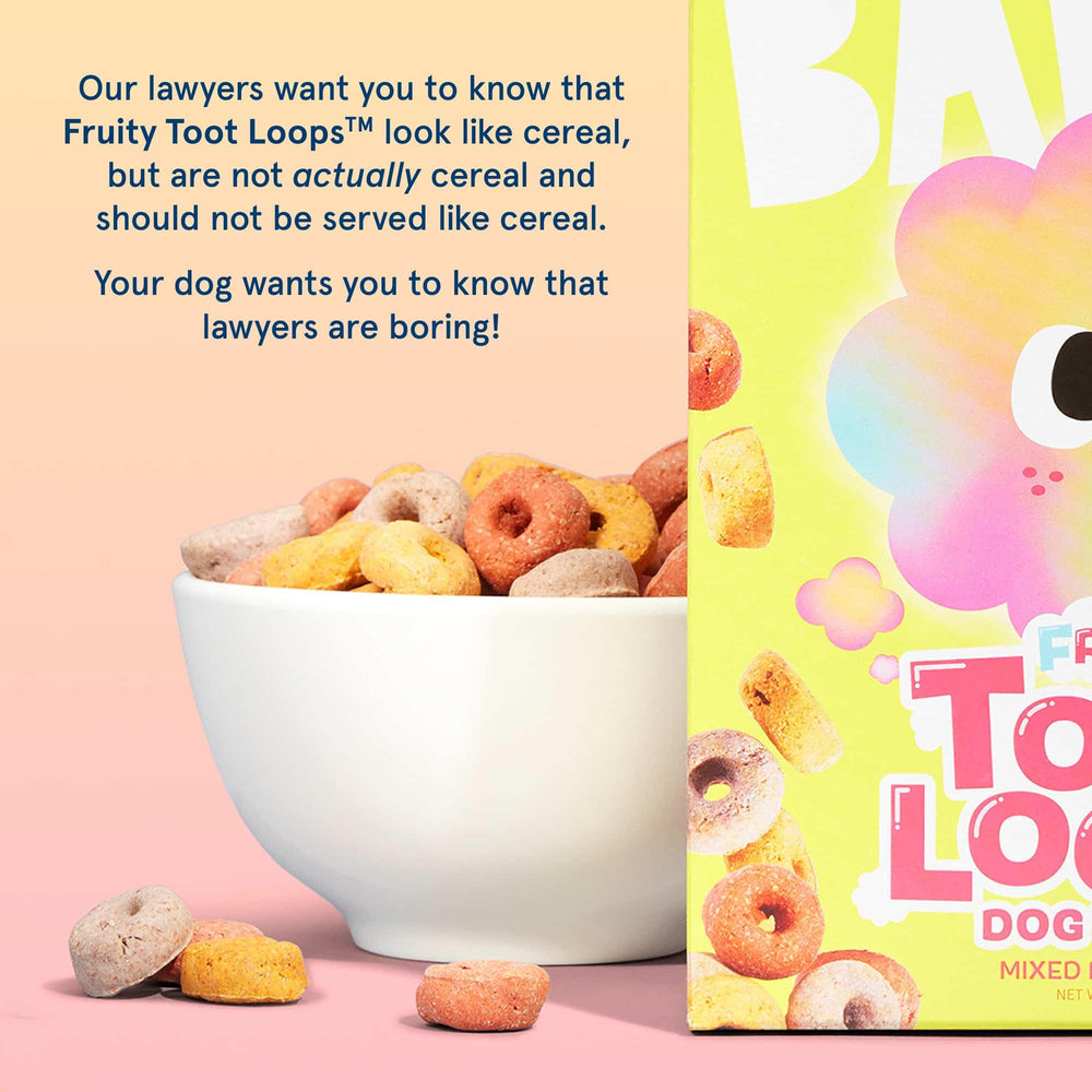 Barkbox Fruity Toot Loops: excelente para entrenamiento con recompensas.