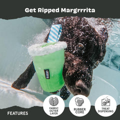 Barkbox Margrrrita treat-dispensing feature encourages interactive play and rewards.