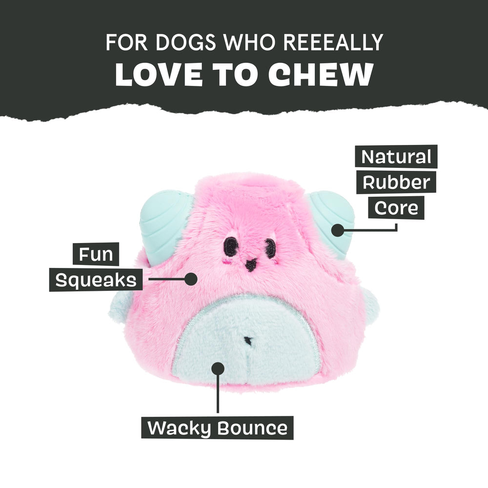 BarkBox Lover Beast rubber core delivers wacky bounce for active dogs