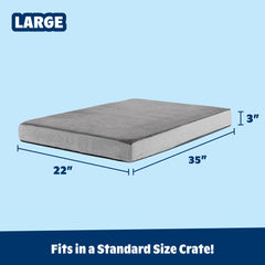 Barkbox orthopedic bed large-35x22x3 offers ample space for big dogs while maintaining support.