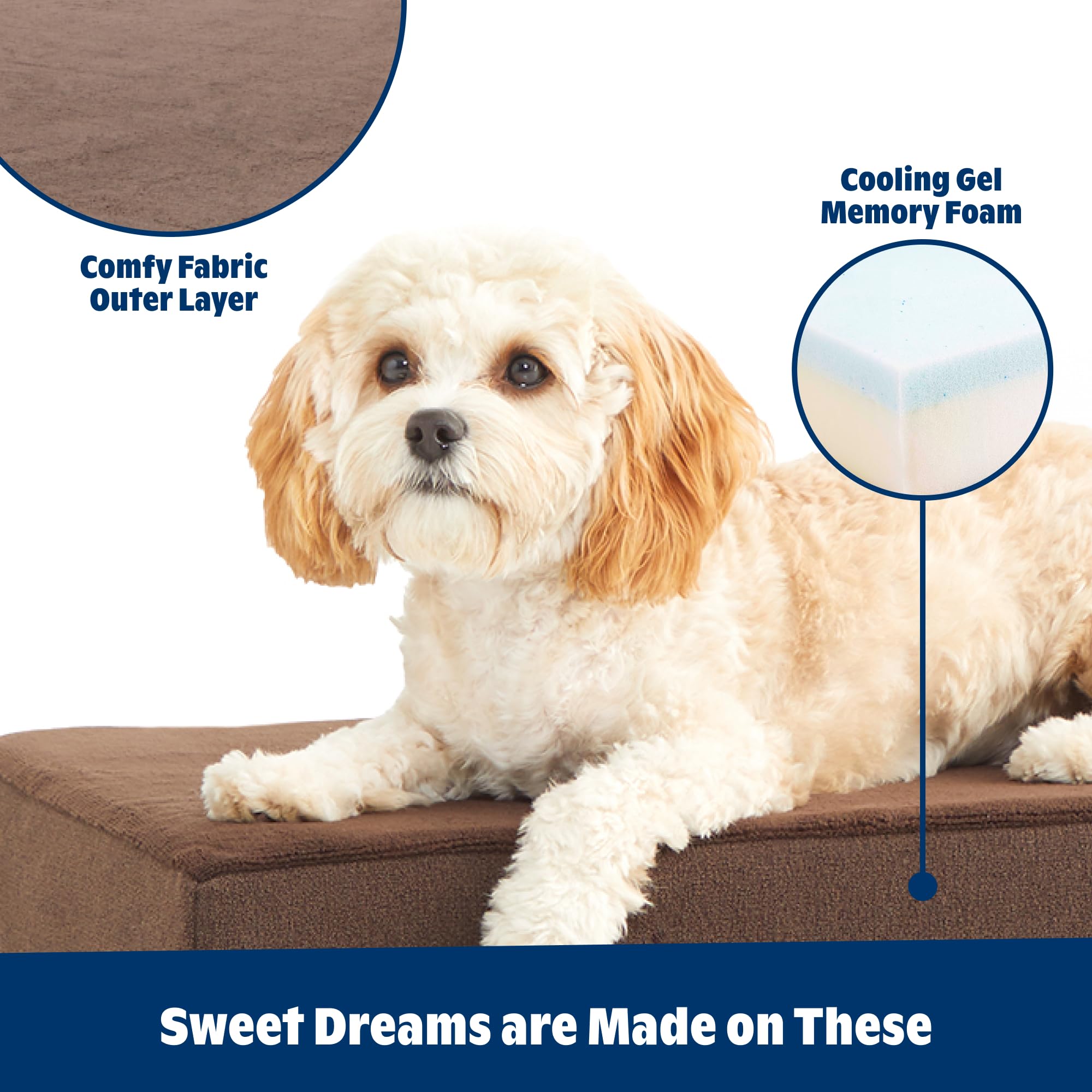 BARKBOX orthopedic bed memory foam side view highlights contour support
