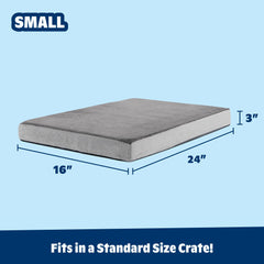 Barkbox orthopedic bed with water-resistant cover for easy cleaning.