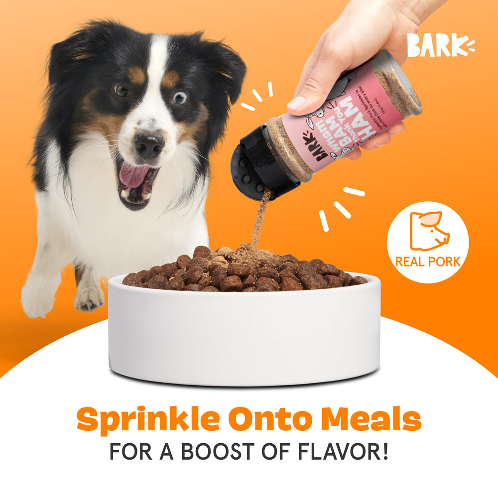 Barkbox Pork Topper Mixer ingredients pork-rosemary highlight a simple two-ingredient formula