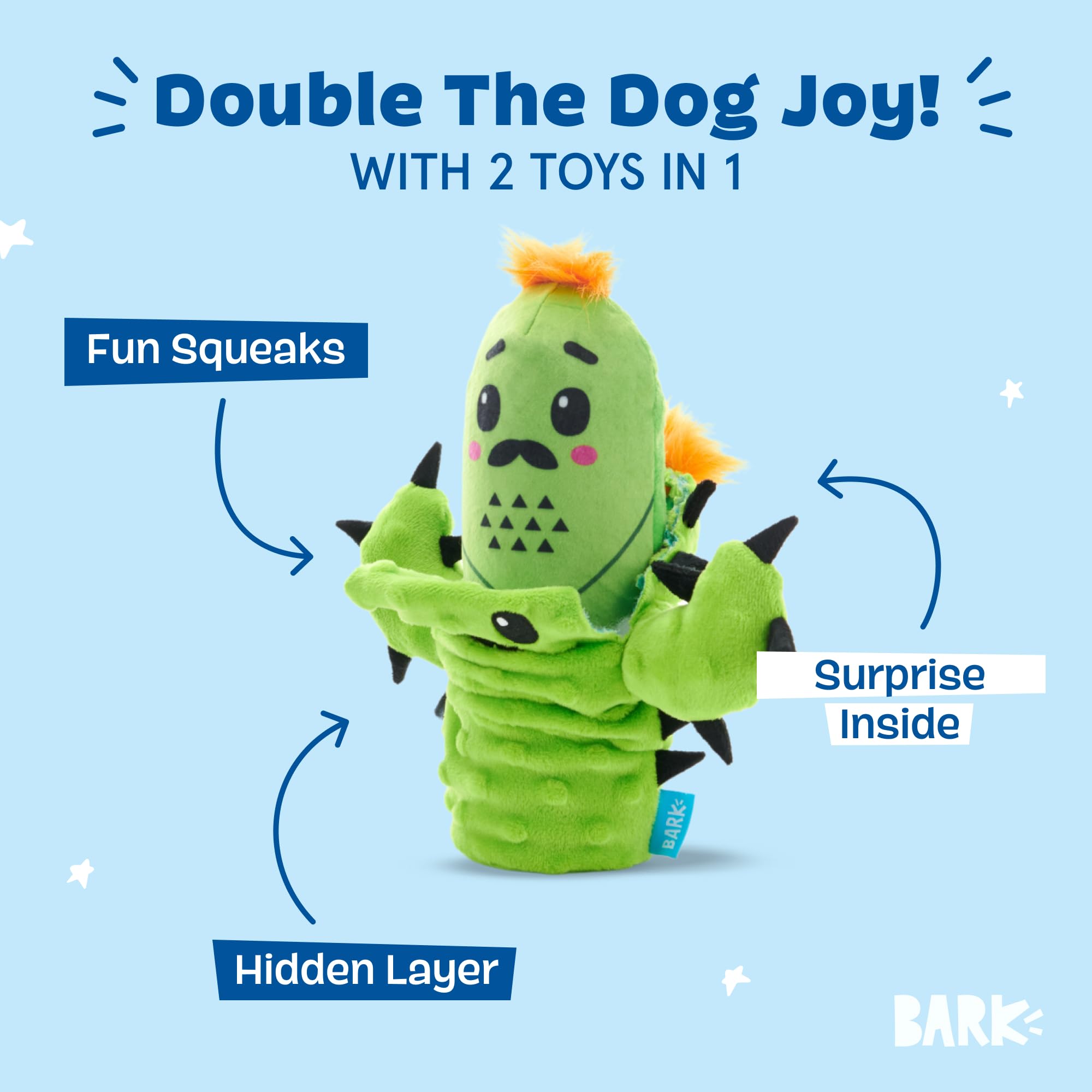 BarkBox Prickly Pete inner toy reveal keeps pups curious during play