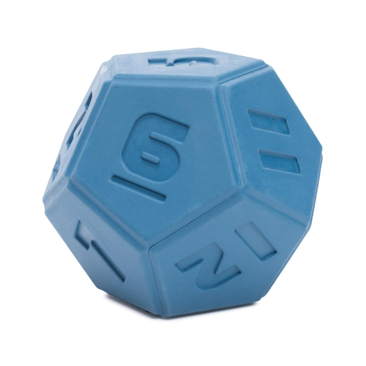 BarkBox Roll and Play Die, durable natural rubber for tough chewers and interactive play