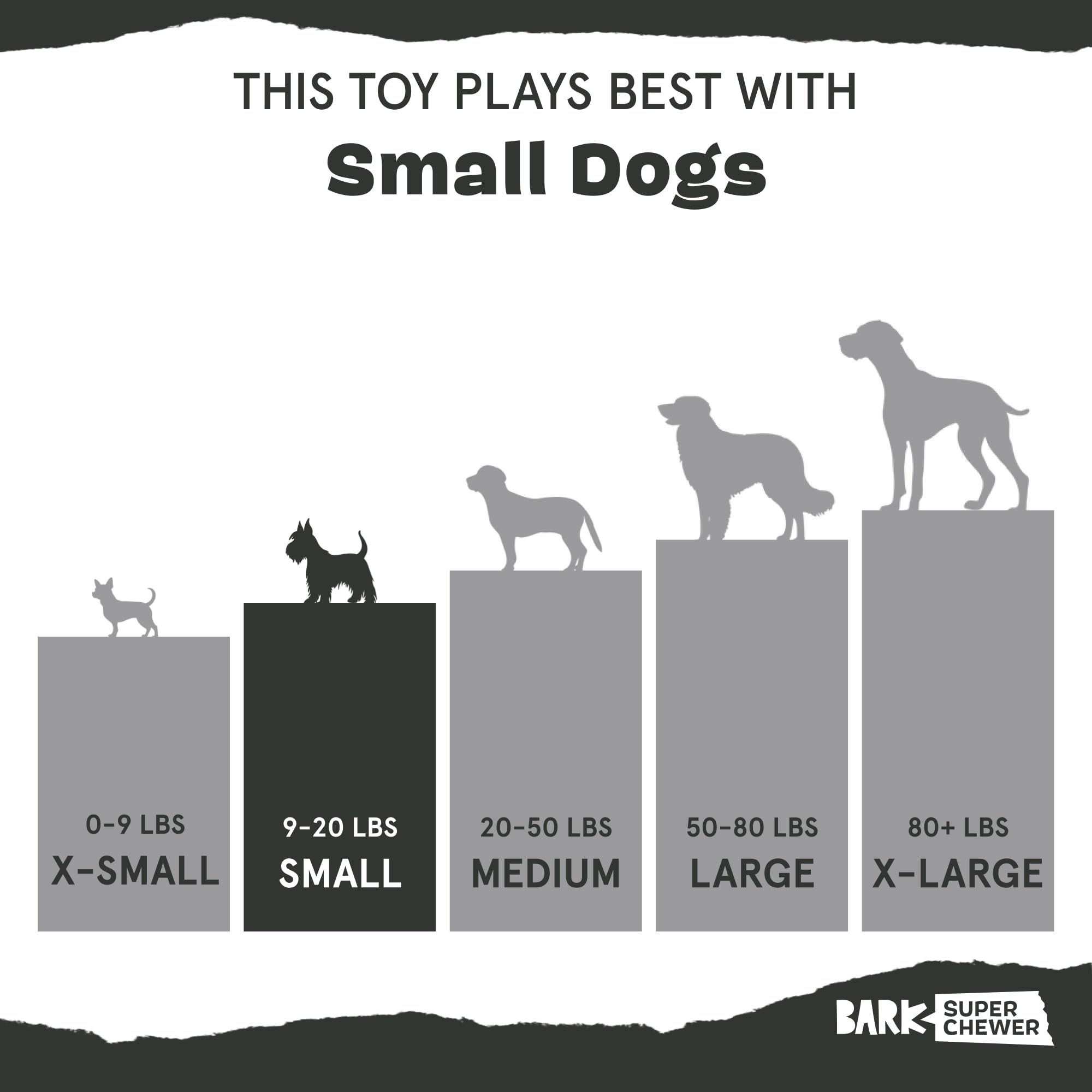 BarkBox Roll and Play Die, ideal for small to medium dogs during chew sessions