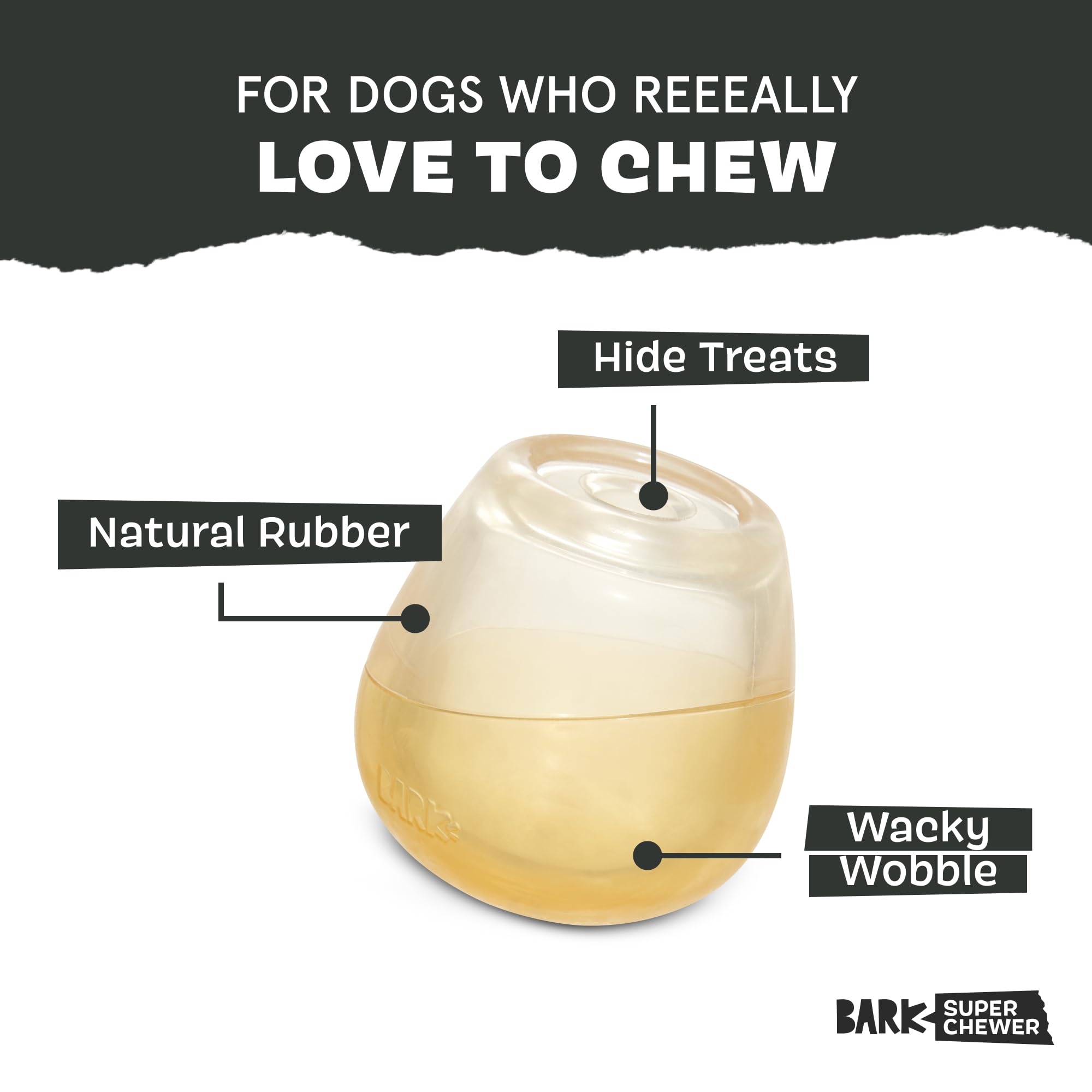 BarkBox Tipsy Rosé treat-dispensing pocket encourages sniff-and-search during snack time.