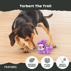 BarkBox Torbert Troll outer tearable layer invites extra chewing and exploration.