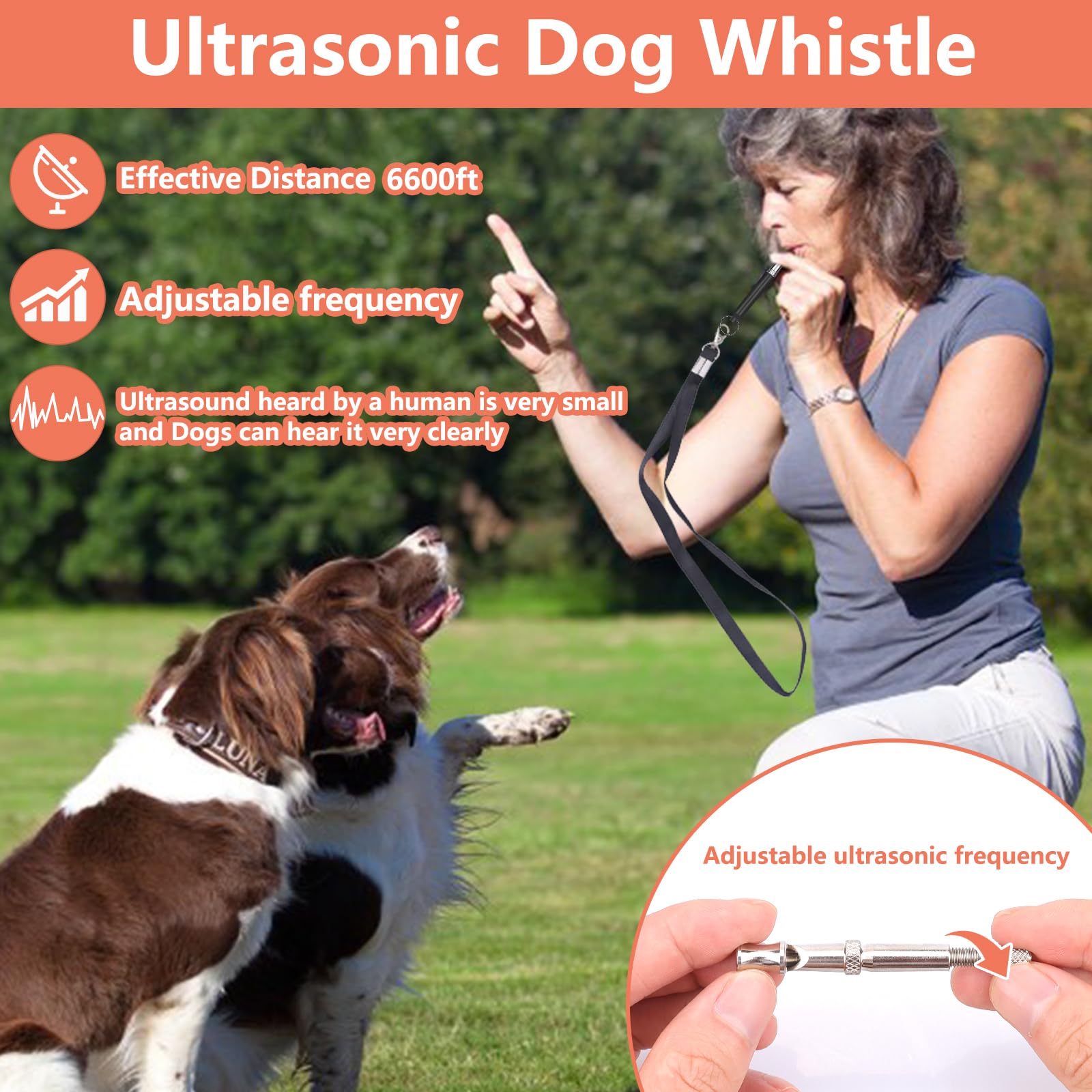 BARKIE 2-in-1 whistle clicker in light green for flexible cues