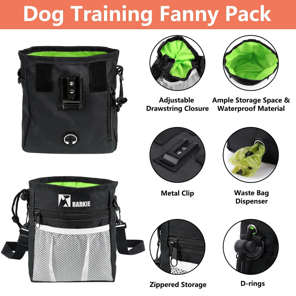BARKIE silicone treat pouch waterproof and easy to clean during outdoor training