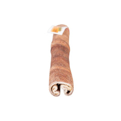 Barking Buddha Longlastics dog chewing collagen stick demonstrates rawhide-free chewing.