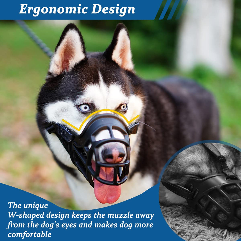 BARKLESS desensitizing training guidance for muzzle acceptance.