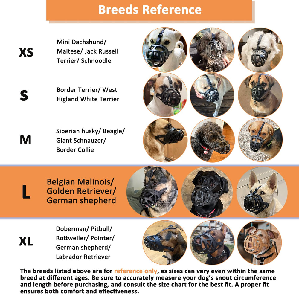 BARKLESS grooming-vet-use muzzle enables calm grooming and visits.