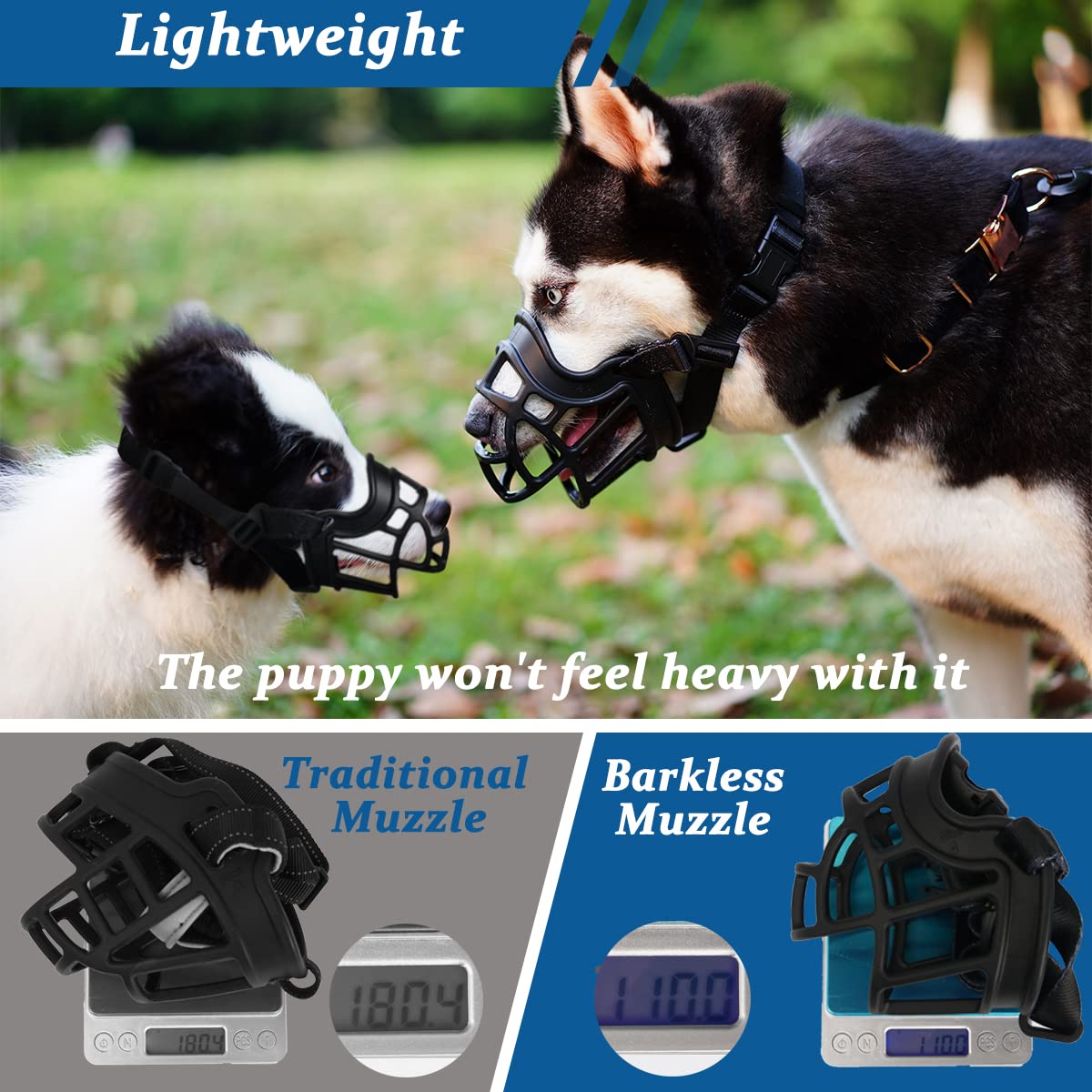 BARKLESS sizing chart ensures a comfortable, secure fit.