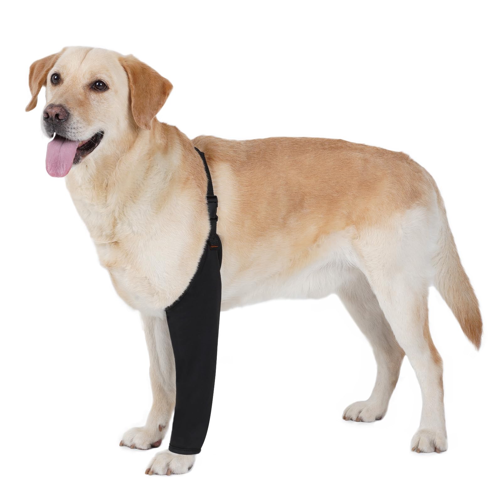 BARKLESS dog recovery suit left front leg sleeve protects wounds and prevents licking