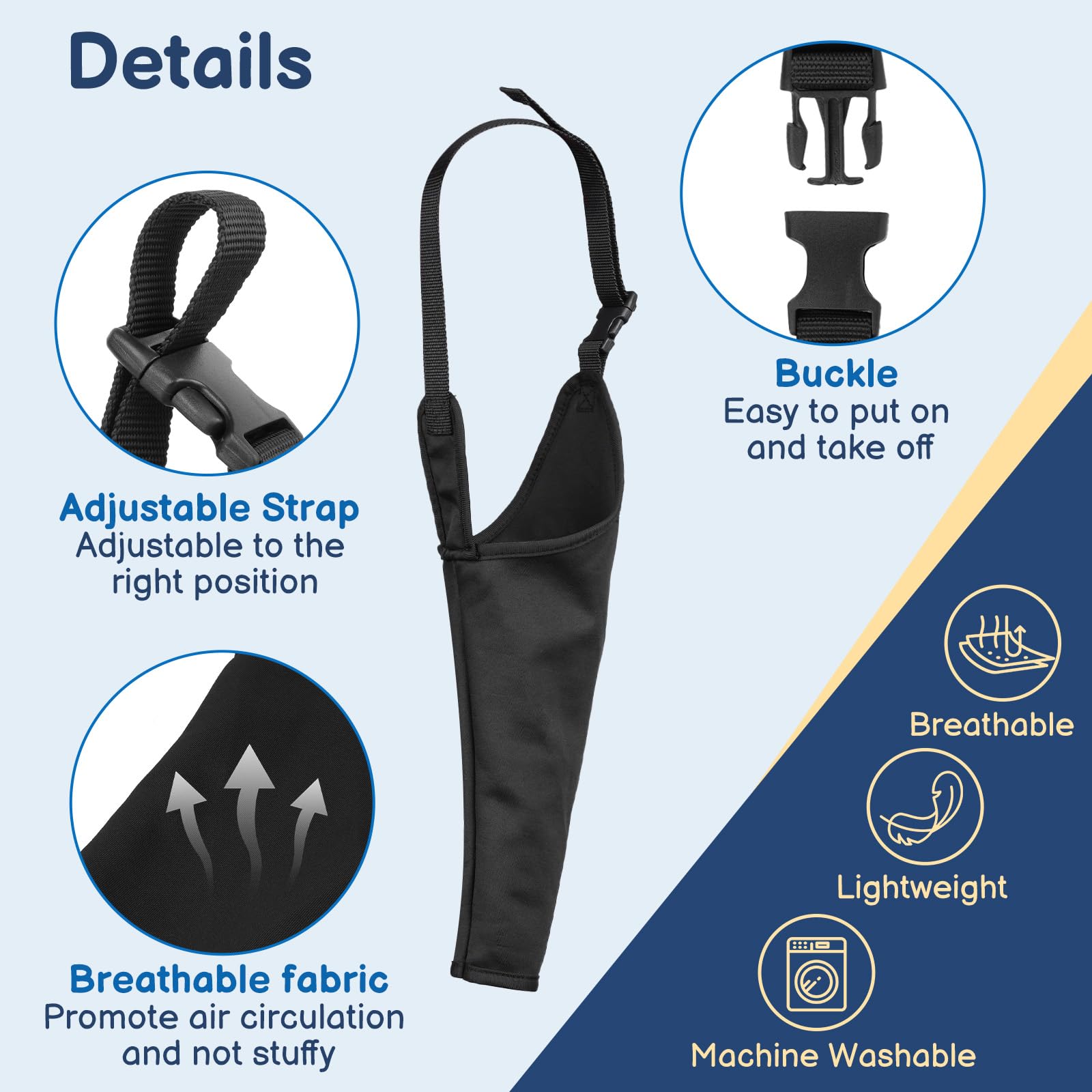 BARKLESS dog recovery suit right front leg sleeve keeps bandages secure during rest