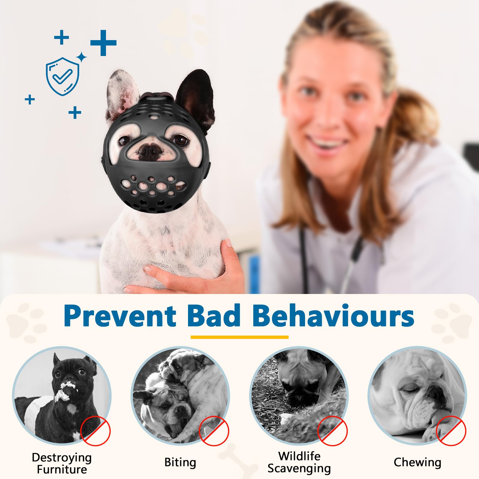BARKLESS head circumference measurement chart helps pick the correct size.
