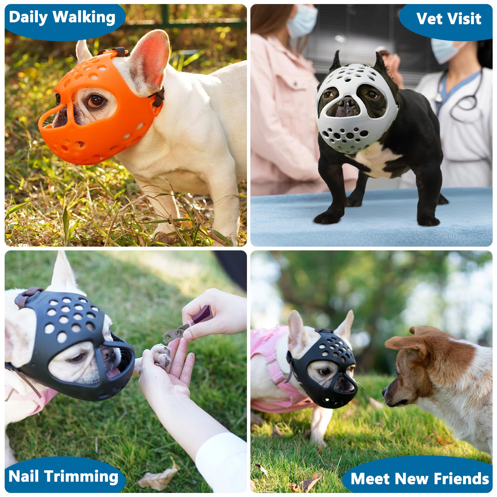 BARKLESS size-s head circumference chart helps pick the right fit.