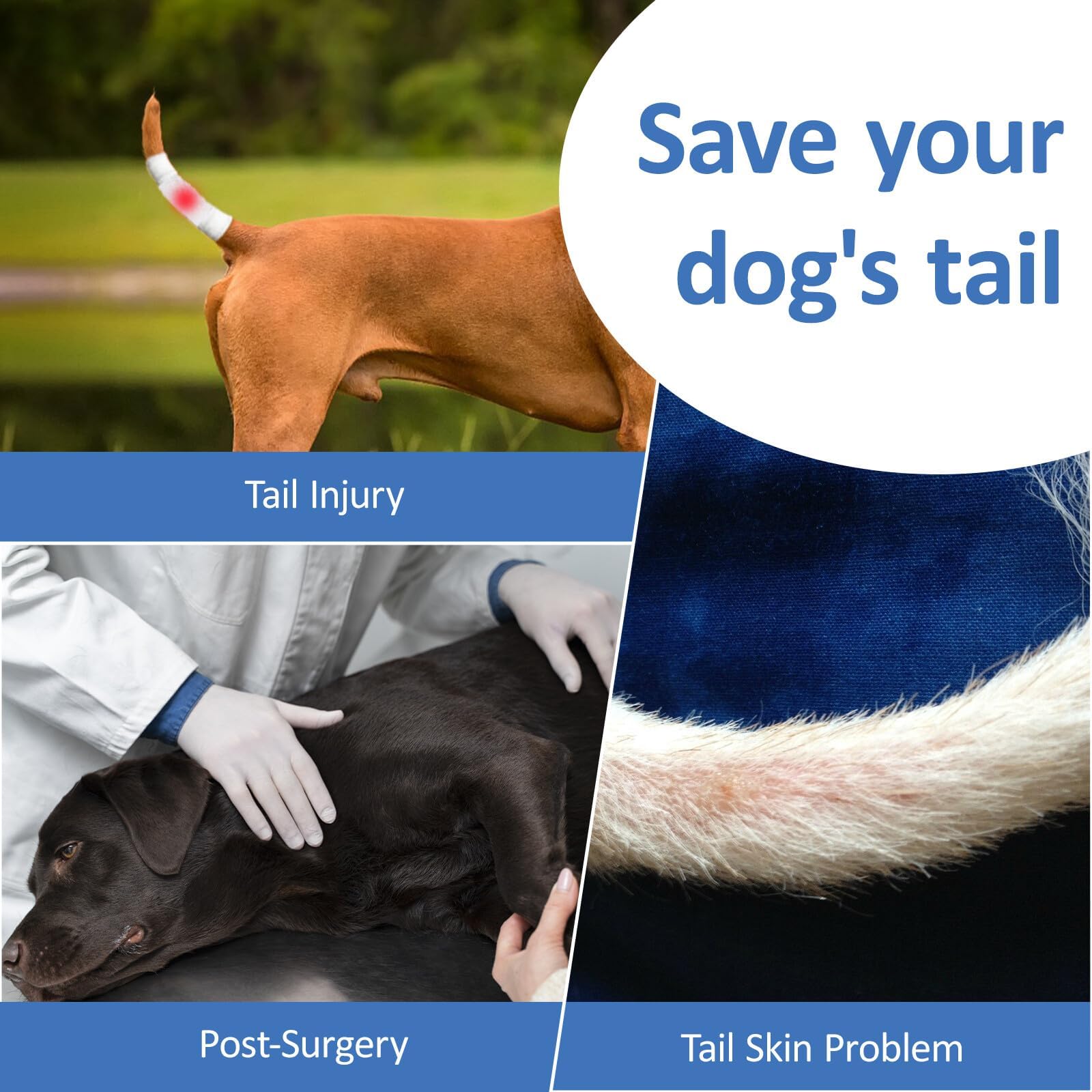 BARKLESS washable tail protector in laundry bag for travel cleaning