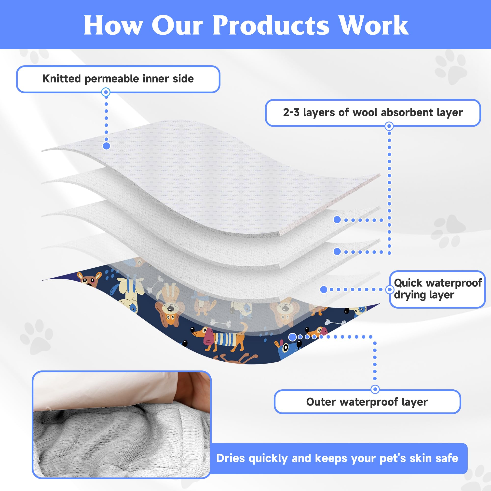Barklincharm 5Pack soft jersey inner fabric keeps skin comfortable
